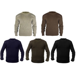 Jersey de lana de punto con cuello en V de invierno con mangas completas con estampado 3D - Product Image 3