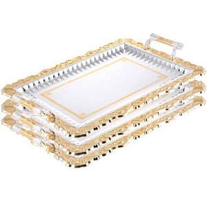 Bandeja de servicio de acero inoxidable, accesorio decorativo de lujo para la cocina, bandeja de servicio de diseño - Product Image 6