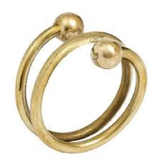خاتم المناديل الورقية على شكل دائري فاخر من أفضل خامات الديكور باللون الذهبي بسعر الجملة