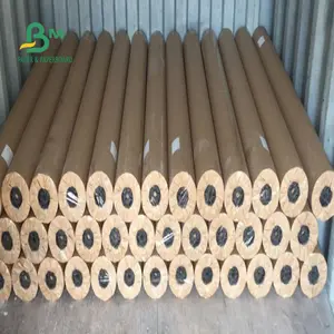 42gsm to 80gsm Inkjet 25kg/ <strong>Roll</strong> White <strong>Plotter</strong> <strong>Paper</strong> <strong>Roll</strong> for <strong>Textile</strong> Factory - Product Image 1