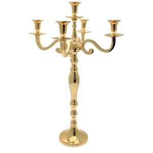 Bougeoir en métal moderne de luxe pour la décoration intérieure support de chandelier en verre simple pour les mariages et les cadeaux pour les décorations de table - Product Image 4