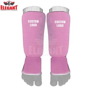 Custom Printed Logo/Label Mma <b>Shin</b> Insteps Guards Leg <b>Pads</b> Protective Kickboxing Martial Arts Muay Thai Taekwondo Safety Guard - Product Image 3
