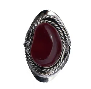 Agate Gemstone Rings Natural Stone Handmade Wholesale Peruvian Jewelry