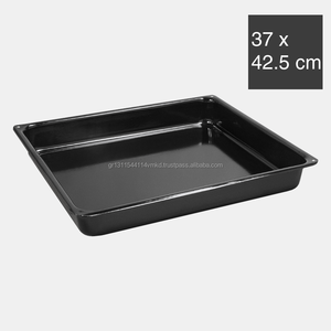 <b>Enamel</b> Rectangular Roasting <b>Baking</b> <b>Tray</b> - non-stick Cookware - Deep (S) - Eco Friendly - Product Image 1