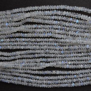Cuentas Redondas de Piedra Lunar Blanca al por Mayor con Certificación de Terceros para la Fabricación de Joyas - Product Image 5