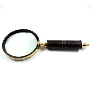 Loupe dorée de conception nautique classique Loupe décorative en laiton en métal et alliage Cadeau de nouveauté - Product Image 2