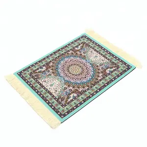 מותאם אישית הדפסת פרסית שטיח שטיחי שטיח ארוג משטח עכבר עם Tasell מוסלמי מחצלת