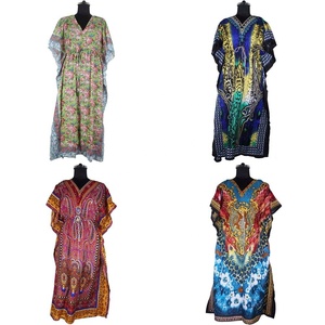 Abaya Jilbab Belle et décontractée Long Kaftan fabricant de vêtements pour femmes Kimono indien de créateur en coton Long et court Kaftan - Product Image 2