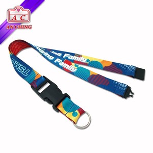 Factory Polyester Custom Printing Breakaway Woven <b>Lanyard</b> <b>for</b> Badge ID Holder & Accessories - Product Image 1
