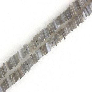 High Quality 16\" Long Strand Natural Grey Moonstone <b>Heishi</b> <b>Beads</b> Smooth Square Shape Gemstone Wholesale - Product Image 6