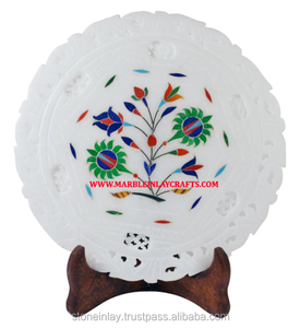 Belle Plaque De Pierre En Marbre Incrusté - Product Image 1