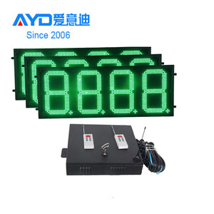 Mỹ Single Side 18inch thiết bị điện tử cedit thẻ thường xuyên không dây Wifi trạm xăng giá <span class=keywords><strong>LED</strong></span> Đồng Hồ thời gian 7 đoạn <span class=keywords><strong>LED</strong></span> hiển thị - Product Image 1