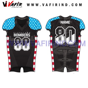 Conjunto de uniformes de sarga económicos para fútbol americano con sublimación completa hecha a medida para jóvenes - Product Image 5