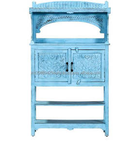 Bibliothèque à deux portes de Style Antique, bibliothèque rustique, meuble de salon, prévente - Product Image 3