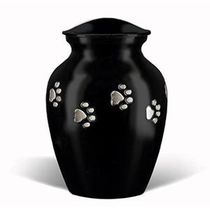 Premium Classic Memorial Faithful Purple Paw Print <b>Pets</b> Cremation Urns for Funeral <b>Ashes</b> Metal Brass/Aluminum - Product Image 6