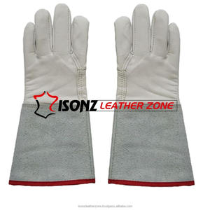 Gants de soudage TIG ISONZ de qualité supérieure en cuir de veau grainé, avec protection des poignets en daim, épaisseur 1,2 mm - Product Image 5