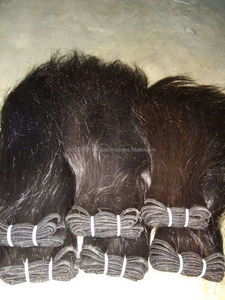 100% humain brésilien Remy Extensions de cheveux sans enchevêtrement soyeux droit non traité armure haute qualité Machine Double trame - Product Image 3