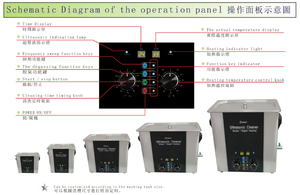 Limpiador ultrasónico de 4L con 3 funciones, dispositivo de limpieza con 3 funciones, acero inoxidable, ajuste Manual, pantalla LED, palanca alta - Product Image 4