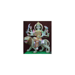 Pure Makrana Marble Durga Mata Statue - Product Image 1
