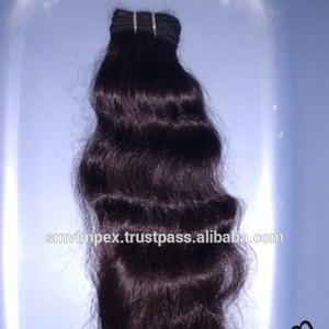 Cabello crudo indio alineado con cutícula 12A, la mejor textura ondulada, sin enredos ni desprendimientos, 100%, sin enredos - Product Image 2