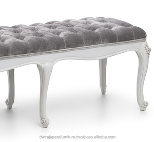 Meubles en bois massif ottoman peint français Indonésie - Product Image 3