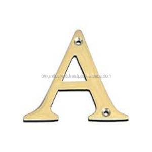Comprar al por mayor números de latón antiguo del cero al nueve para puerta, placa de número de casa, número de puerta con acabado lacado de 75 mm - Product Image 6