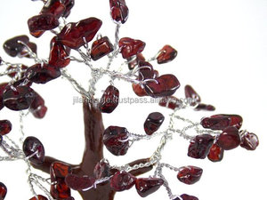Stunning Amazing Agate Tree 60-<b>Chip</b> Garnet Stone <b>Crystal</b> Figurine Home Decor Love Chakra Feng Shui Semi-Precious Gemstone Craft - Product Image 3