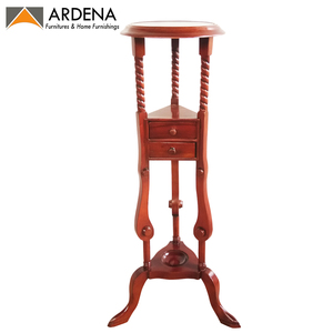 Unique Côté Hall Lampe De Table Décor À La Maison Meubles Antique Bois Brun Acajou Européen En Bois Massif Salon Meubles Sculptés À La Main - Product Image 2