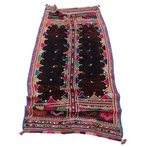 En gros vintage fait main en laine rabari châle antique brodé tribal kutchi jeter - Product Image 5