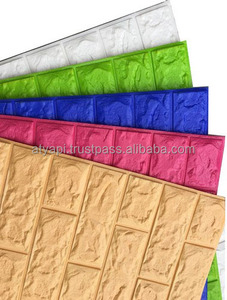 Papier peint mousse 3D avec autocollant mural texture marbre Décalcomanie murale 3D - Product Image 6