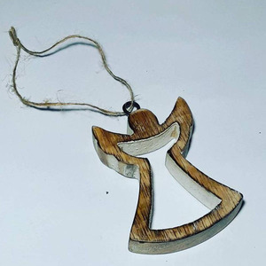 VIXM17007 Adorno Navideño Colgante de Madera con Forma de Muñeca |   Decoración Festiva de Alta Calidad para el Hogar, Regalo para Fiestas Navideñas, Decoración para Habitación Infantil - Product Image 1