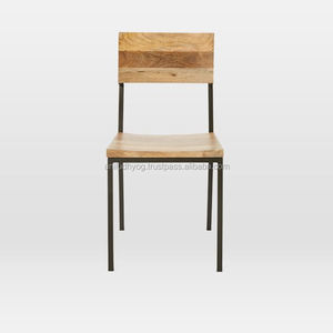 Rustique industriel mangue bois dinant la chaise - Product Image 2