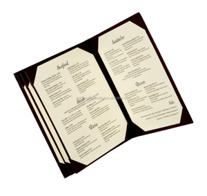 Cubierta de cuero para menú de Hotel, venta al por mayor - Product Image 1