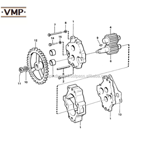 VOE4720099 Roue de pompe Chargeuses sur pneus L90 L90B L90C L90D L120 L120B Camions articulés 4300 4400 4500 Pièces de machines de construction - Product Image 4