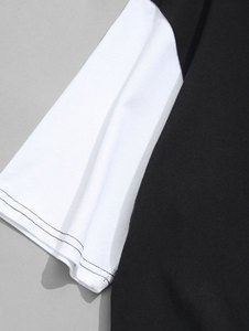 Camiseta de algodón estampada personalizada para hombre, ropa ecológica de manga corta con cuello redondo de talla grande OEM al por mayor - Product Image 5
