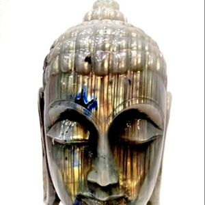 ซื้อลาบราดอร์มือแกะสลักหัวพระพุทธรูปหุ่นแกะสลักรูปปั้นพุทธศาสนาทิเบตหินประติมากรรมทําด้วยมือ - Product Image 2