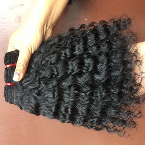 Venta al por mayor 100% brasileño virgen cutícula alineada cruda pelo de visón suave negro Cuerpo brillante onda suelta pelo indio onda Natural libre de ondas - Product Image 3