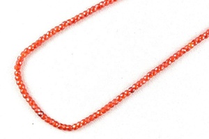 Collar de joyería hecho a mano de circón rojo Natural, 16 ", cuentas brillantes facetadas, calidad superior - Product Image 3