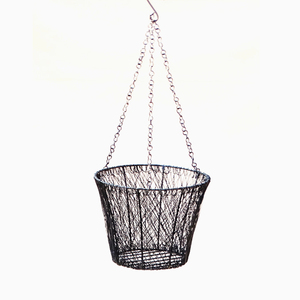 Wrought Iron Hand <b>Woven</b> Kitchen <b>Basket</b>, Metal Fruit <b>Basket</b>, Kitchen Utensil <b>Basket</b>, Farmhouse <b>Basket</b>, Multi-Purpose <b>Basket</b> - Product Image 1