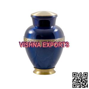 Urna de cremación de latón hecha a mano de estilo americano Suministros funerarios Premium - Product Image 4