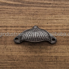 OMG มือจับลิ้นชักเหล็กหล่อสีดำโบราณของอุตสาหกรรมที่มีคุณภาพสูงดีไซน์แบบเรียบง่ายทำจากทองเหลืองอลูมิเนียมประตูหน้าต่าง - Product Image 2