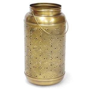 New Decorative Iron Filigree <b>Hurricane</b> Hanging <b>Lantern</b> Candle Holder Durable Home and Outdoor Candle Holder With Unique Design - Product Image 4