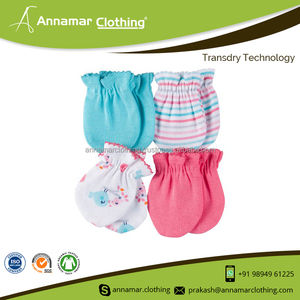 Mitaines pour bébés 100% organiques, grilles pour nouveau-né fabriquées en inde, prix d'usine, livraison gratuite - Product Image 2