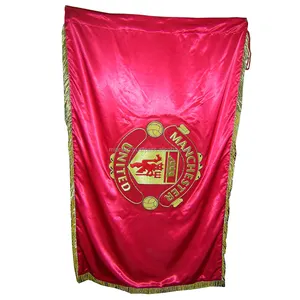 Custom made 100 x 150 cm' Hand made Bullion Embroidered Flags with gold Fringes