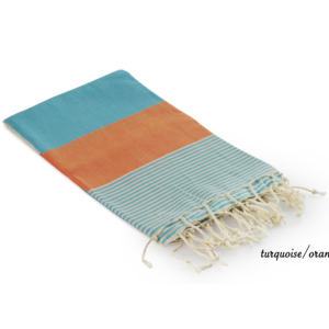 Toallas de playa turcas Havana, toalla de hamaca de tallo azul marino naranja de 40x70 pulgadas-100x180cm, colección de pavo denizli arcoíris - Product Image 4