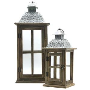 เชิงเทียนแก้วและไม้ใช้ในการตกแต่งบ้านดีไซน์ทันสมัยปรับขนาดได้ - Product Image 1