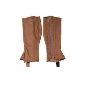 Demi-chaps en cuir véritable essentiel Premium Western Horse Riding Kits & Accessoires équestres - Product Image 1