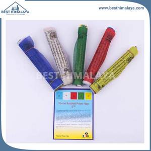 Tibetan Buddhist Prayer Flag Set for Meditation - Product Image 4