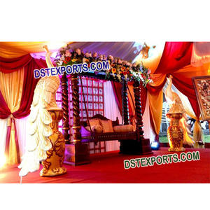 Decoración de escenario de boda, conjunto de escenario de estilo bollwood, decoración india de Canadá - Product Image 1