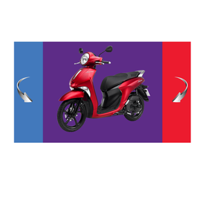 Motocicleta scooter de alta calidad, 125cc (Janusz Premium-rojo/azul/blanco), modelo: YSJ 125 - Product Image 1